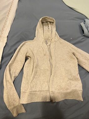 H&M Light Heather Gray Zip-Up Hoodie